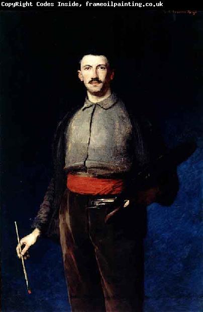 Ludwik de Laveaux Self portrait with a palette